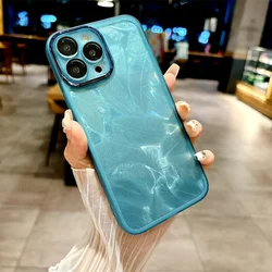 Maska za Samsung S25 Edge Glitter Feather plava
