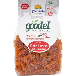 Govinda Goodel - Bio Fusilli iz rdeče leče z lanenimi semeni - 250 g