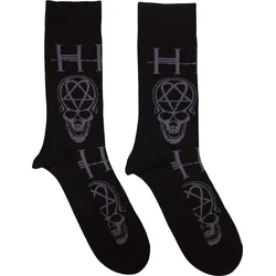 HIM Nogavice Heartagram Skull Black 40-45
