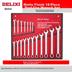 Delixi Set kombinovanih ključeva, 8-32mm, 18 komada