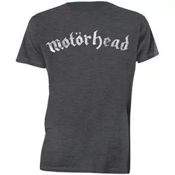 Motörhead Distressed Logo Mens Charcoal T Shirt: S