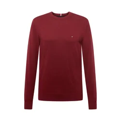 TOMMY HILFIGER Pulover temno modra/burgund/živo rdeča/bela