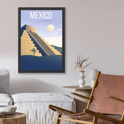 Wallity Uramljena slika Mexico, 55x75 cm