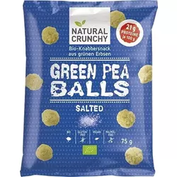 NATURAL CRUNCHY Green Pea Balls Salted Bio - 75 g
