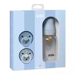 BIBS STUDIO set laže i flašica Baby blue