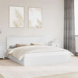 vidaXL vidaXL Postelja s shranjevanjem Bela 180 x 200 cm Konstruiran les, (5000105507)