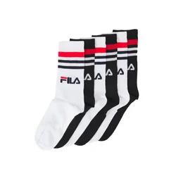 FILA Nogavice rdeča/črna/bela