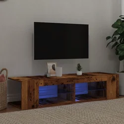 TV ormarić LED boja drva 135x39x30 cm konstruirano drvo