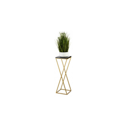 Stalak za cveće LOFT 70x24 cm, zlatna/crna