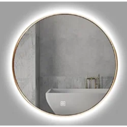 Ceramica lux Ogledalo alu-ram fi70, gold, touch-dimer pozadinski- CL31 300028