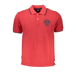 NORTH SAILS MEN'S RED SHORT SLEEVED POLO SHIRT