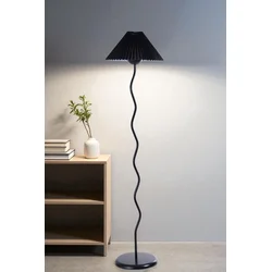 Podna lampa Eva, Crna