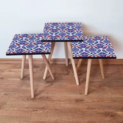 HANAH HOME Set 3 stočića 3Shp224 Multicolor