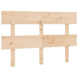 Vidaxl Posteljno vzglavje 124x3x81 cm trdna borovina
