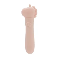 Unihorn USB Bullet vibrator s stimulatorjem klitorisa Heart Throb 11.5 cm