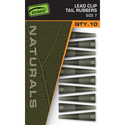 Naturals Size 7 Lead Clips Tail Rubbers (CAC830)