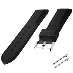Silikonski kaiš Crna 24mm SK24.37