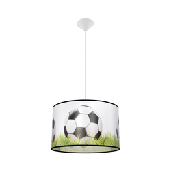 Sollux SL.1429 - Dečiji luster na sajli FOOTBALL 1xE27/15W/230V prečnik 40 cm
