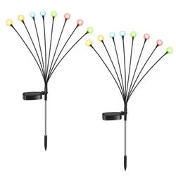 Yiwu Solarna RGB baštenska lampa - 2 kom. 8 LED ( 13489-11426 )