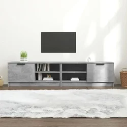 TV ormarići 2 kom boja betona 80x35x36,5 cm konstruirano drvo