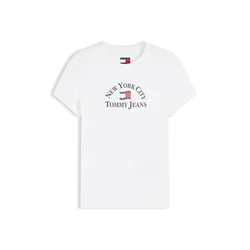 Tommy Jeans Majica rdeča/črna/bela