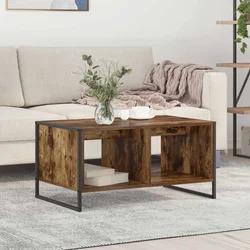 Kava Stol Dimni hrast 80 x 50 x 40 cm Konstruirano drvo