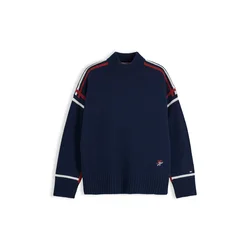 TOMMY HILFIGER Pulover mornarska/rubin rdeča/bela