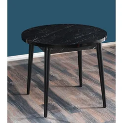 Hanah Home Trpezarijski sto Stil Bendir, 90 cm, Cnri