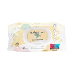 Kikka Boo Vlažne maramice za bebe 80 pcs Aloe Vera & Chamomile sa poklopcem