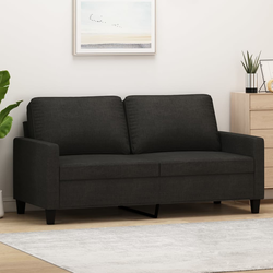 vidaXL Dvosed črn 140 cm blago