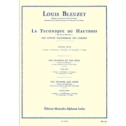 BLEUZET:LA TECHNIQUE DU HAUTBOIS 1
