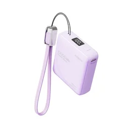 Moxom mx-pb162 mini cookie pd20w + scp22.5w 10000mah ljubicasti power bank ( bat9649 )