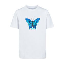 Childrens Floating T-Shirt Butterfly White