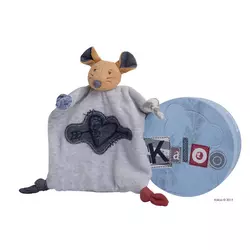 Plišani miš za maženje Blue Denim-Doudou Kaloo 18 cm u poklon kutiji za najmlađe plavi