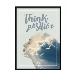 shumee SLIKA, PLAKAT V OKVIRJU 73x53 cm Think P513