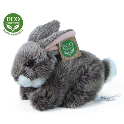 Rappa Plišasti temno sivi zajec, 17 cm, Eco-Friendly