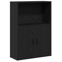 Regal za knjige crni hrasta 60x24x85 cm od konstruiranog drva