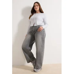 Trendyol Curve Ženska bluza Tbbaw26Af00119, Siva