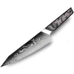 Damasku kuhinjski nož TA-37575 - Kiritsuke / Crna / Siva KP37575