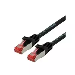 Secomp Roline S/FTP (PiMF) PatchCord Cat6A/CompLv, LSOH, crna, 0.5 m ( 6187 )