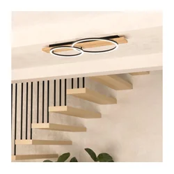 Eglo 901716 - LED plafonsko svetlo BOYAL 2xLED/12W/230V 3000K bež/crna