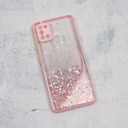 Torbica Frame Glitter za Samsung A217F Galaxy A21s roze