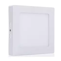 LED panel 18W, bela topla, 230VAC, kockasti nadgradni