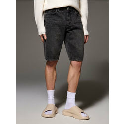 Sinsay - Regular kratke pantalone od teksasa - sivo