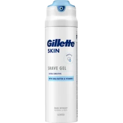 Gillette SKIN ULTRA SENSITIVE gel za brijanje, 200 ml