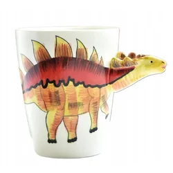 KERAMIČNA SKODELICA ZA KAVO, ČAJ, 3D DARILNE ŽIVALI, STEGOZAVER, DINOZAVER