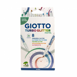Flomaster 8/1 giotto glitter pastel 0426300