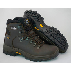 Grisport Temno rjavi unisex polvisoki treking čevlji Fox 10303 , 45