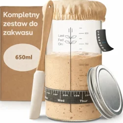 shumee Začetni komplet za kislo testo, kozarec 650 ml + dodatki