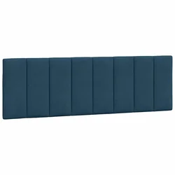 Vidaxl Blazina za vzglavje Hanko modra 160 cm žamet